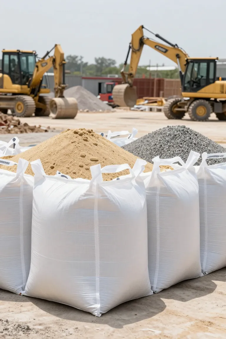 FIBC Bags in Construction: Bulk Material Handling