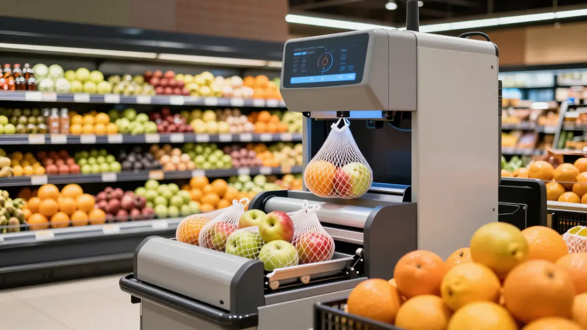 Supermarket Fruit Packaging Automation